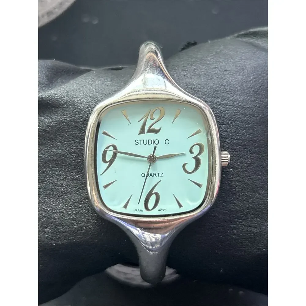 Studio C Baby Blue Dial Women’s Bangle Watch